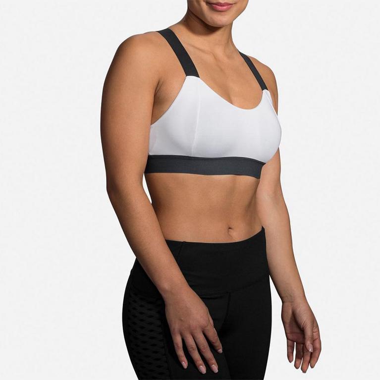 Brooks Womens Hot Sports Running Bra - Grey (013948-YTC)